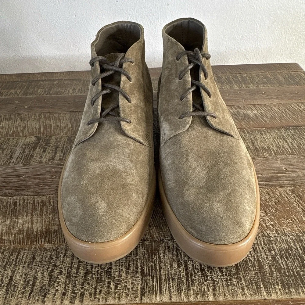 Allen Edmonds Driggs Suede Chukka Boots 9.5 US 43.5 EU Lace Up Comfort Green
